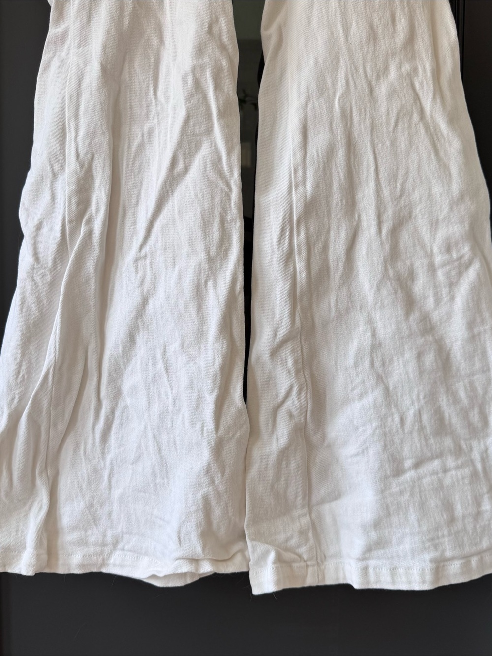 Jealous Tomato White Denim Cutout Bellbottom Jumpsuit - Picture 6 of 10